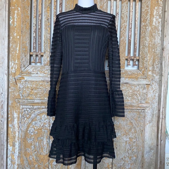 Parker Dresses & Skirts - Parker Topanga High Neck Long Sleeve Fitted dress